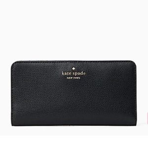 Black Kate Spade Slim Bi Fold Wallet